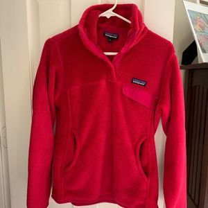 Patagonia Snap-T Fleece Pullover in Hot Pink